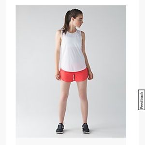 Lululemon Tracker Low-rise Short 4’’ Cape Red Sz 6